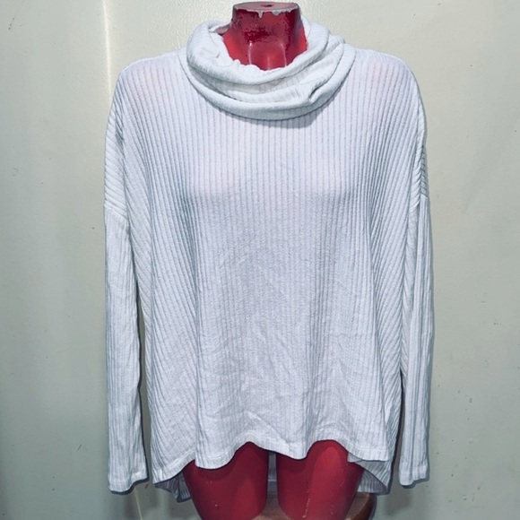 Anthropologie Saturday Sunday oversized white cream sweater large - Picture 2 of 3